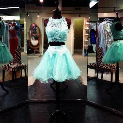 Short Homecoming Dresses,blue Homecoming Dresses,Two Piece Homecoming Dresses,Lace Homecoming Dresses,Prom Gowns 2015,Homecoming Dresses 2015