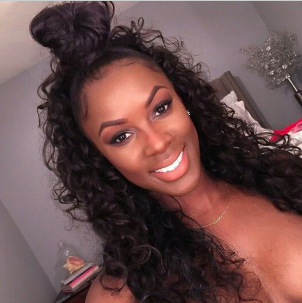 1 Piece 100g Black Deep Wave Brazilian Curly Virgin Hair Bundles